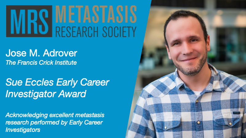 niseto's tweet photo. I am deeply honoured to receive the Sue Eccles Early Career Investigator Award from the Metastasis Research Society @MetastasisRS. Thank you for your continued support of emerging investigators in metastasis research! https://t.co/stUY2f22Uc