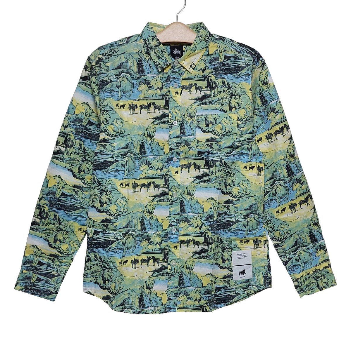 create_gv's tweet photo. ブランド名:STUSSY ステューシー
品名:サバンナ 絵画テイスト 総柄 長袖シャツ
カラー:ブルー
サイズ:S~XL
価格:¥17800+税
販売中商品一覧
⇩ ⇩ ⇩
https://t.co/CQwFvudott
#CreateGoodVision
#クリエイトグッドビジョン
#お洒落 #ヴィンテージ #デッドストック #レア #希少 #入手困難 https://t.co/TWVtluNmkC