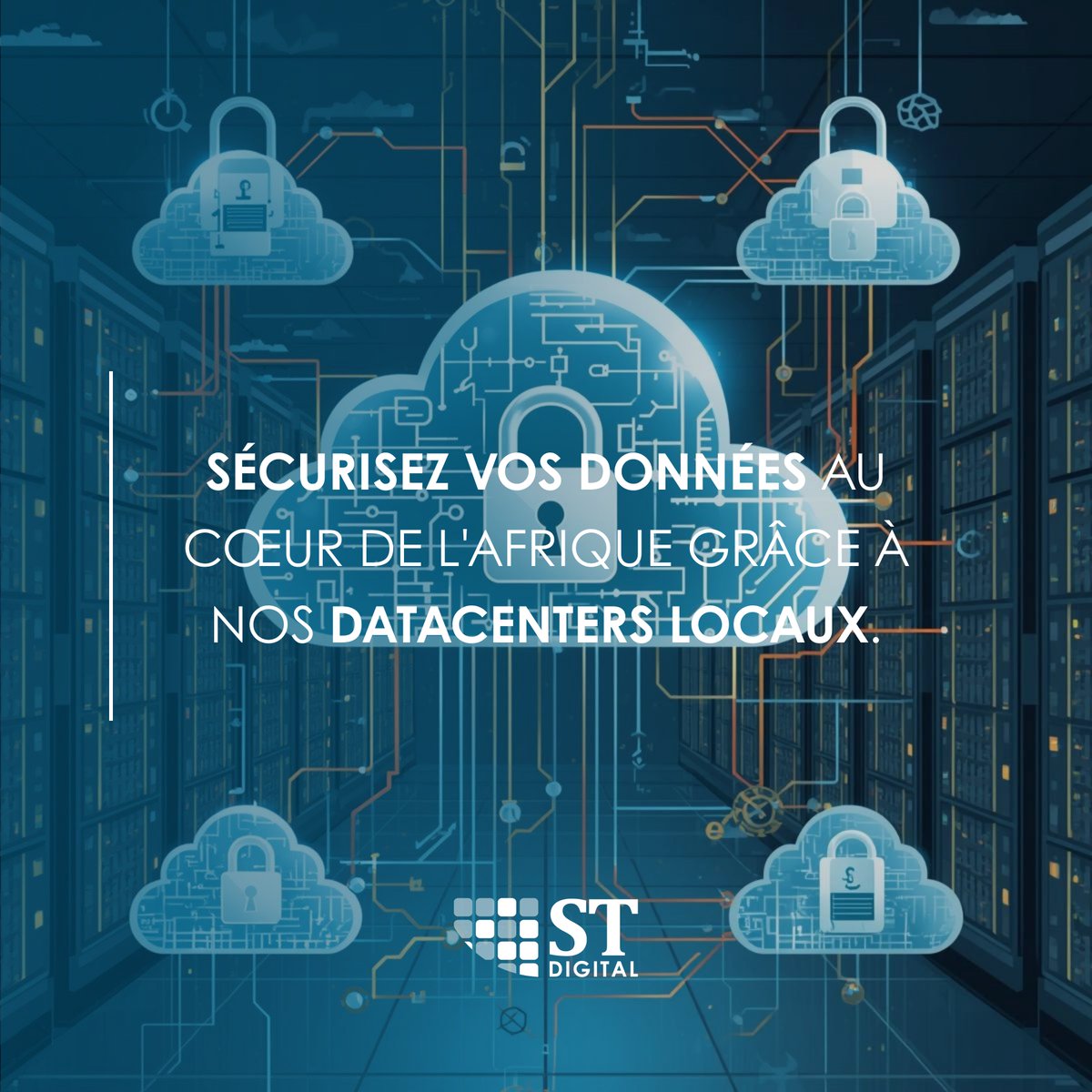 STDIGITAL_corp's tweet photo. Datacenters africains = performance, souveraineté, confiance.
Nous sécurisons vos données localement.
📧 info@st.digital - https://t.co/gW7oO9qJbJ
#STDIGITAL #CloudAfricain #DatacenterAfricain #SouverainetéNumérique #PME https://t.co/UOXrX8zMwl