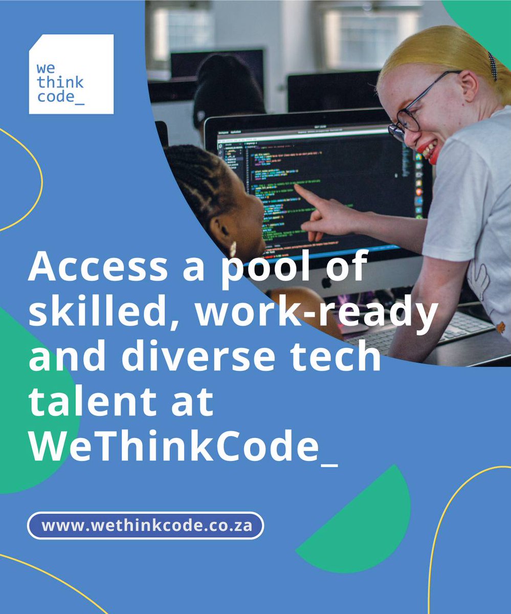 wethinkcode's tweet image. At WeThinkCode_, we connect skilled, work-ready tech talent with leading organisations across SA!

Our graduates are problem-solvers, ready to drive digital transformation.

Hire top tech talent 👉: wethinkcode.co.za

📩: placements@wethinkcode.co.za