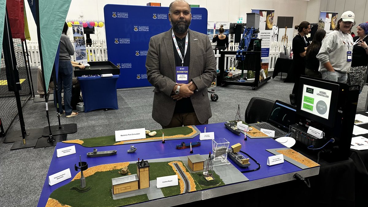 At one of Perth’s biggest tech expo this year, we showcased our maritime #cybersecurity simulator, a working model of a port, complete with conveyor belts, sensors, and other OT systems. 

A crowd of school kids gathered around it, eager to take control.