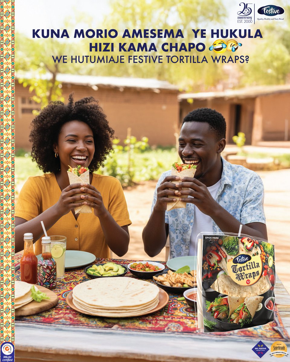 Tuambie vile wewe hutumia Festive Tortilla wraps, huku nje ni kama mko na mastyle deadly deadly.😄