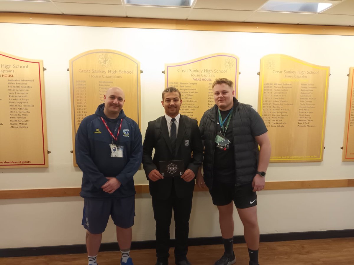 🏉 Huge congrats to Laney (Y8) &amp; Hayden (Y11)! Both nominated for this year’s Warrington Wolves Made of Steel Award – recognising the best rugby league players in Warrington! 🌟
