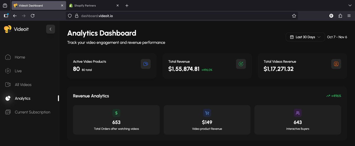 social_videoit's tweet photo. We’ve been quietly building Videoit.

A farm-to-table D2C brand used it to sell through interactive videos:
🎥 80 video products
💰 $117K+ revenue
📈 +496% conversions
Videoit = performance layer for your D2C store.
#D2C #VideoShopping #Shopify https://t.co/SCNiYCbh5S