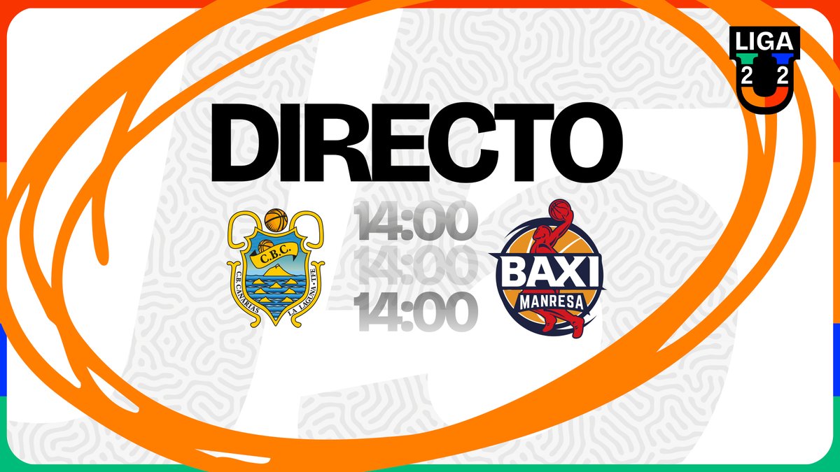 🏟️ Avui tornem a jugar! 
🏀 J5 <a href="/Liga_U22/">Liga U</a> 
🆚 <a href="/CB1939Canarias/">La Laguna Tenerife</a>  
⏰ 14:00 
📍 Pabellón de Deportes de Tenerife Santiago Martín 

EL DIRECTE:
youtube.com/watch?v=yxBbNH…
