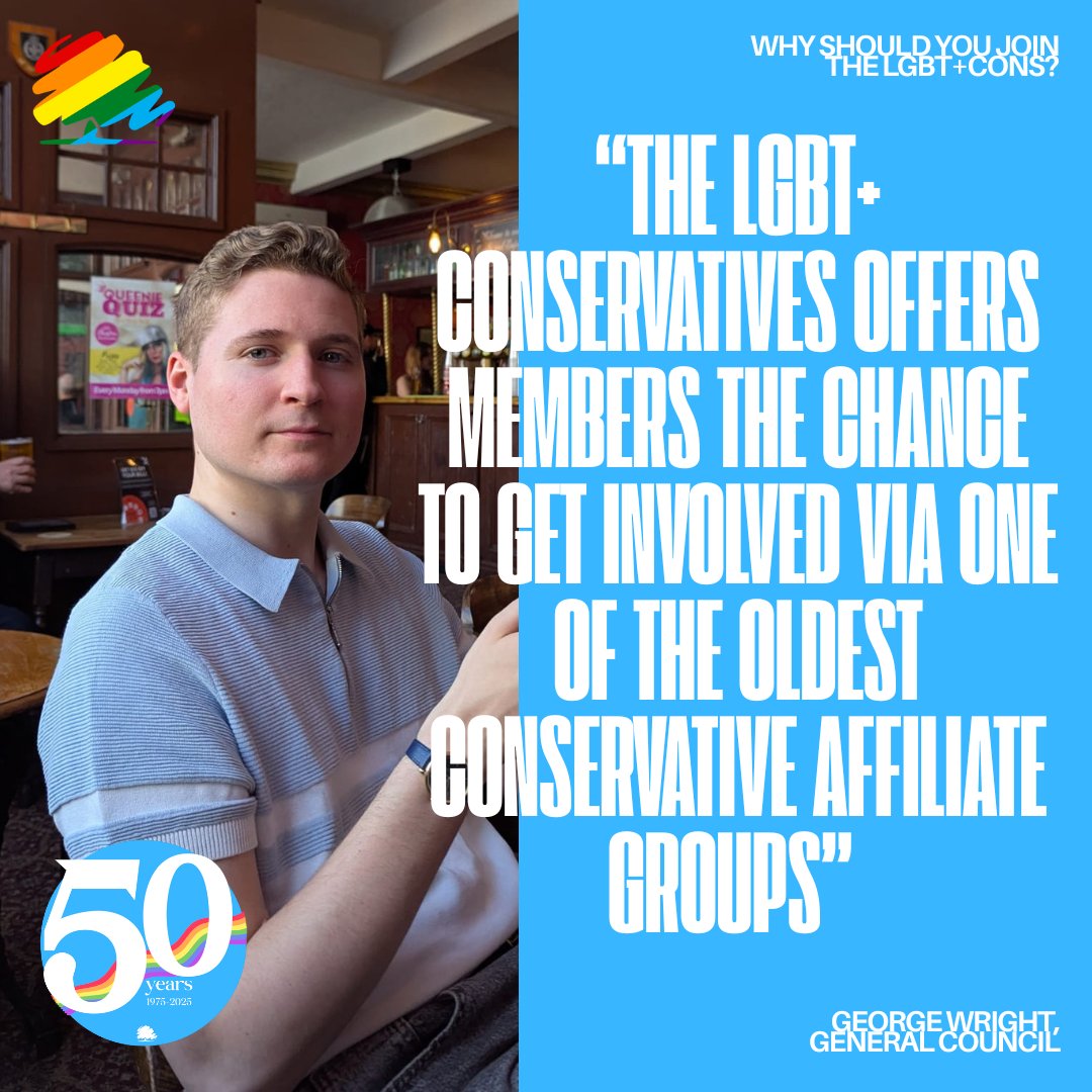 Why should you join the LGBT+ Conservatives?

Listen to what our General Council member <a href="/GeorgeJBWright/">George Wright</a> has to say: