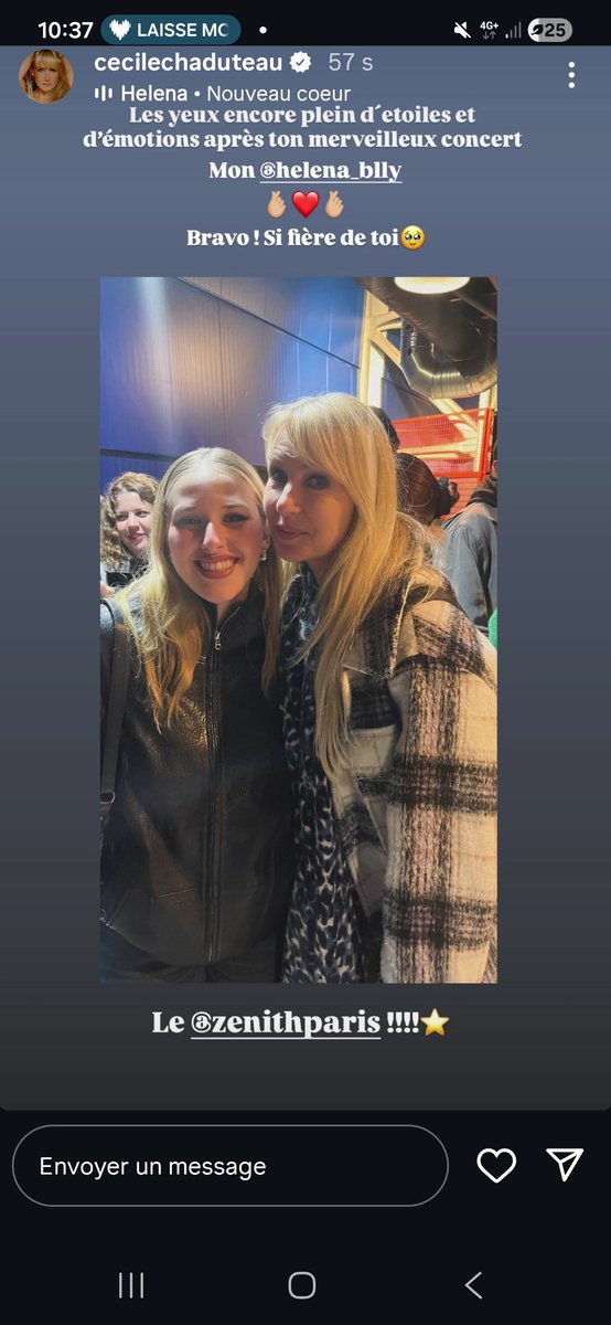 Cette relation est si belle ! #HelenaBailly  je croyais que Cécile n'y était pas comme sa fille y était mais bon génial !