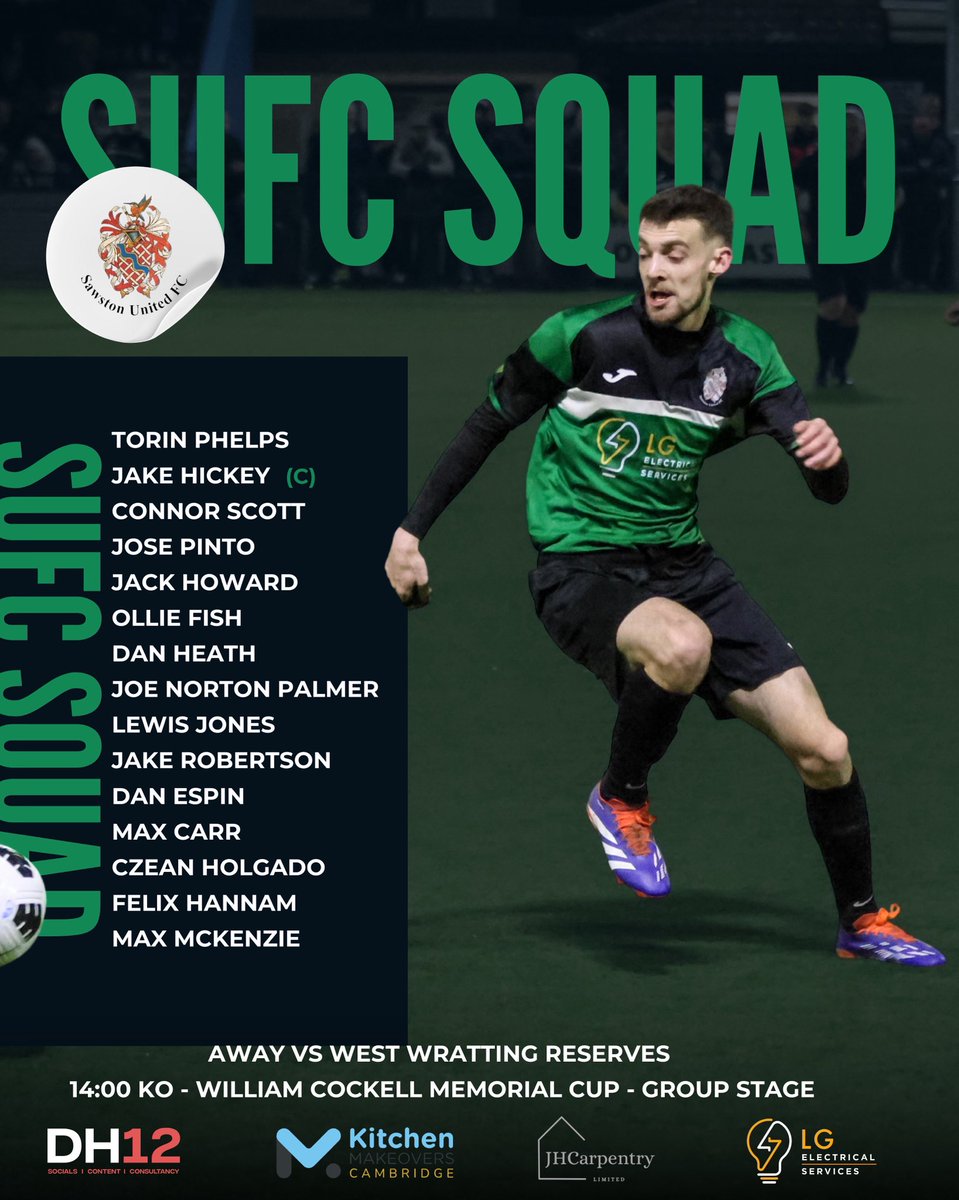 Final group game of the William Cockell Memorial Cup! 🏆 #SUFC #SawstonUnitedFC #Football