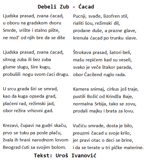 _senka's tweet image. Debeli Zub - Ćacad
#ćaci #cacad #caci #ćacilend