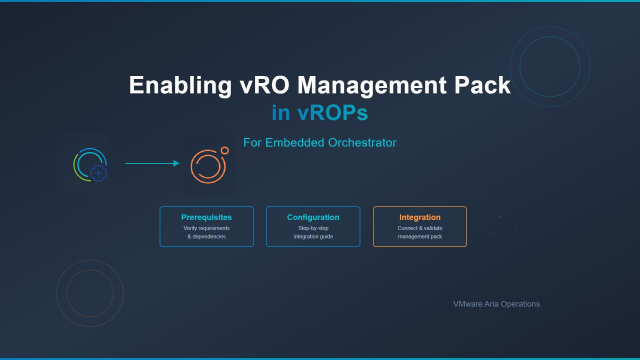 Quick Guide to Set Up vRealize Orchestrator Management Pack dy.si/FxNec