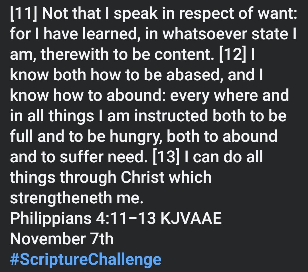 dwaynetmoore's tweet image. November 7th 
#ScriptureChallenge