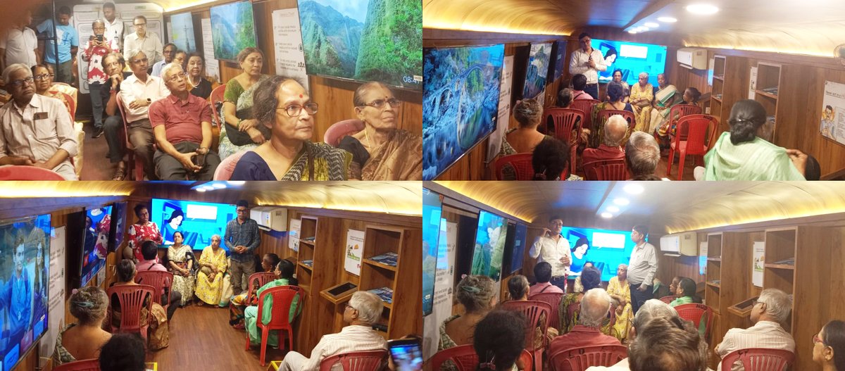 cscoe_wb's tweet image. During #NCSAM 2025, we have conducted cyber awareness program for senior citizens inside Awareness Bus #cybuzz with KP at Entally on 14th, at Tangra on 15th, at Purba Jadavpur on 16th, at Panchasayar on 17th and at Rajabagan on 30th Oct 2025. #CSCOE #CyberAwareness #cybersecurity