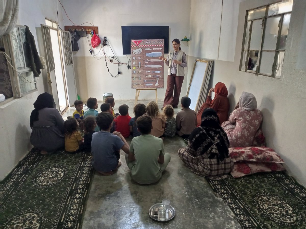 ITFsi's tweet image. In Northeast #Syria, ITF project partner Reachout delivered 183 Explosive Ordnance Risk Education sessions, reaching 5,300+ people.
⚠️#EORE saves lives-raising awareness helps communities stay safe from explosive hazards.

Supported by @MZEZ_RS 🇸🇮 through #SlovenianAid.