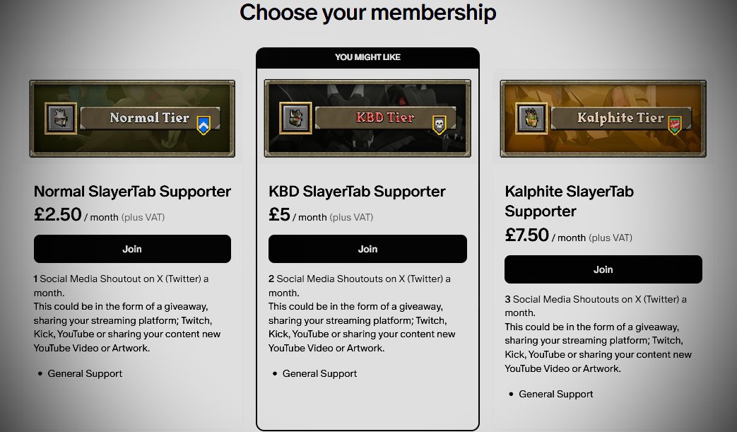 I’ve recently updated my #Patreon page please take a look and any support would be greatly appreciated 🙂

My Patreon 👉 patreon.com/99SlayerTab 👈

I love trying help other content creators grow and build a community around the game I adore 💙

#LetsGrowTogether #OSRS #RuneScape