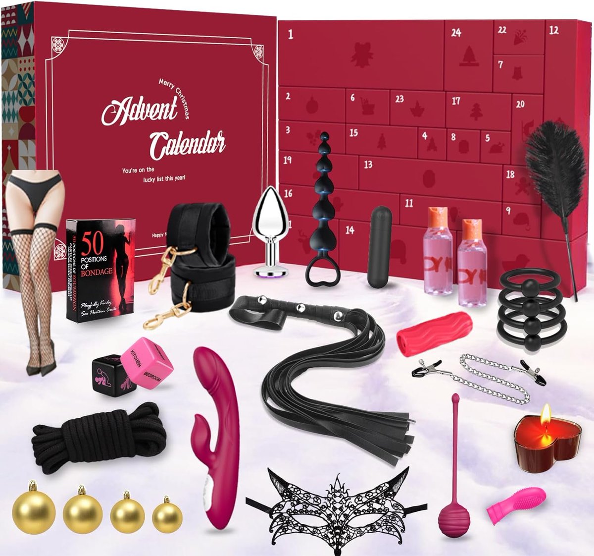 “24 days of ‘Oh holy night…’
One window a day. Zero safe words.
Who’s getting this under the tree? 
🎄
ratio if you’re putting this in your cart rn

#AdultAdventCalendar #NaughtyChristmas #24DaysOfKink #CouplesAdventCalendar #BDSMCalendar #SexToyAdvent #NaughtyList