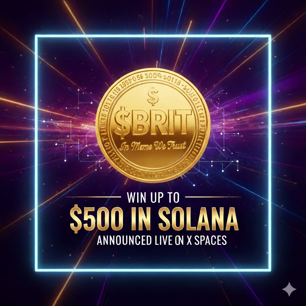 Can a single competition drive a community wild?

With $BRIT, we’re not just playing—we’re making history.

Read on as I break down what this means for you.
#giveaway #memecoin #freemoney #solanaairdrops