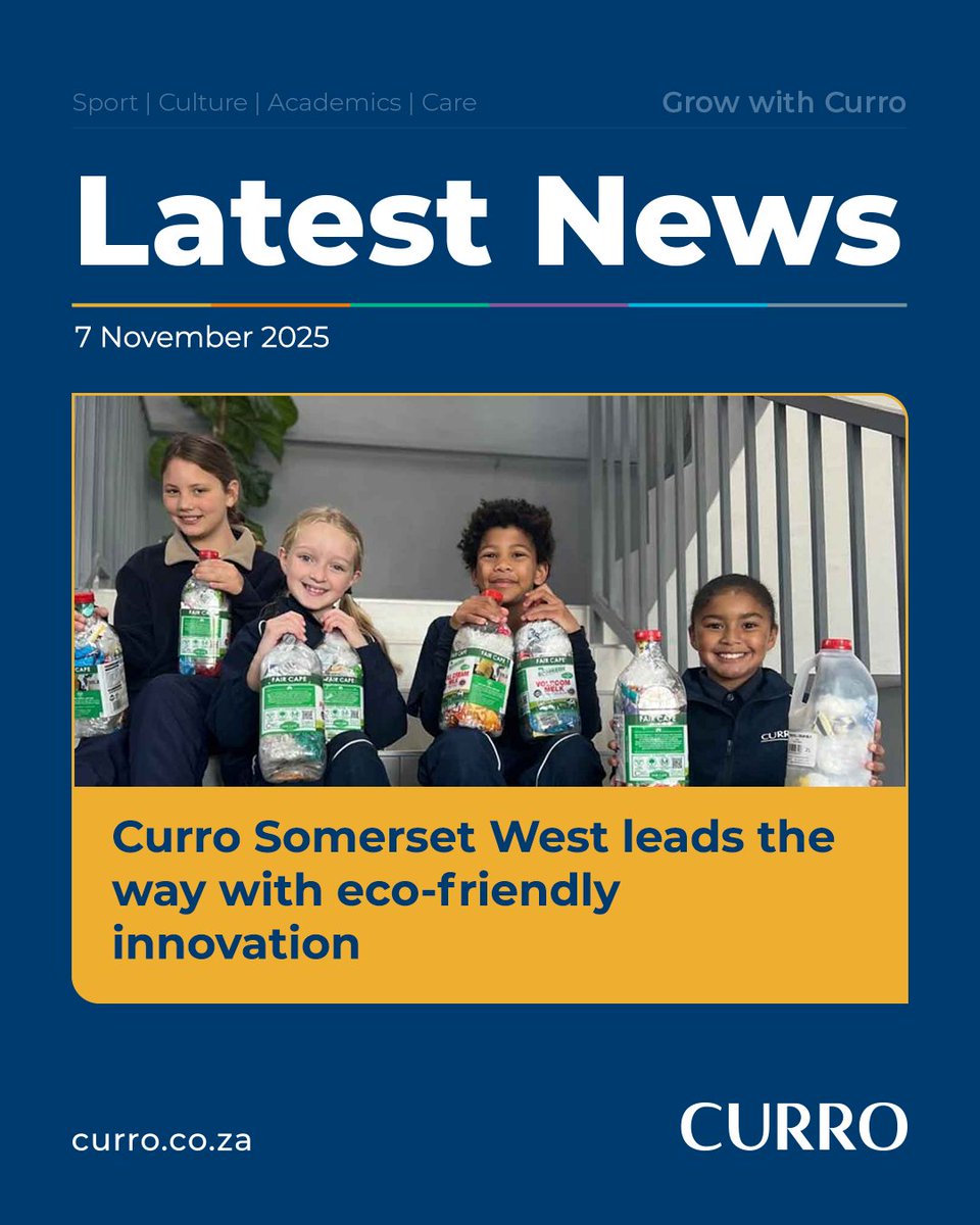 🌱 Curro Somerset West is turning green into gold! From our Recycling Depot to the Eco Bricks Challenge, learners are leading the way in sustainability and community upliftment. 💚♻️

🔗 Read more: ow.ly/E7mZ50Xofwa

#Curro #QualityEducation