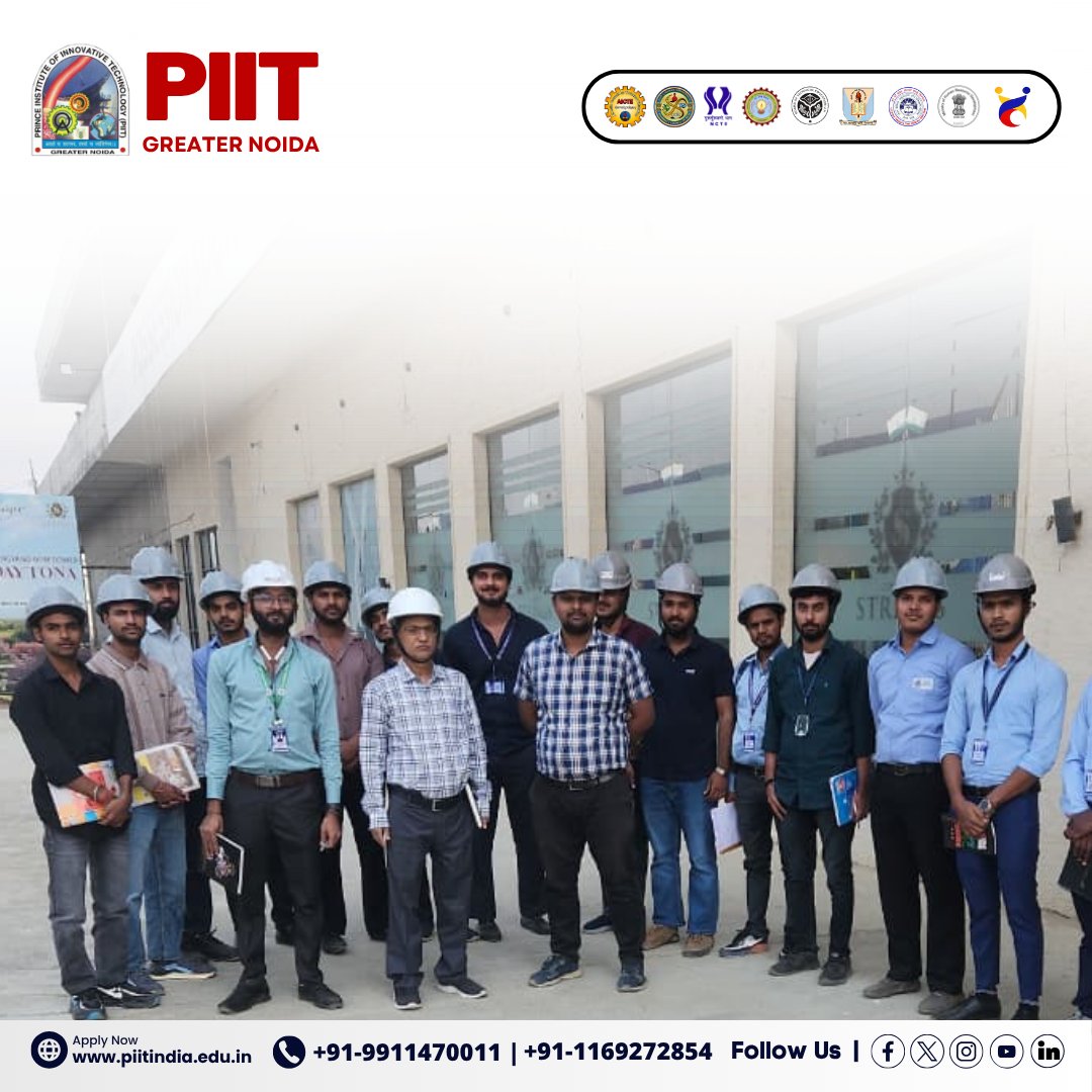 PIITgrNoida's tweet image. 🏗️ Industrial Visit to Civitech | Organized by IIC Cell &amp;amp; Department of Civil Engineering, PIIT Greater Noida

#PIITGreaterNoida #IndustrialVisit #CivilEngineering #IICCell #Civitech #EngineeringEducation #IndustryExposure #ConstructionTechnology #SkillDevelopment