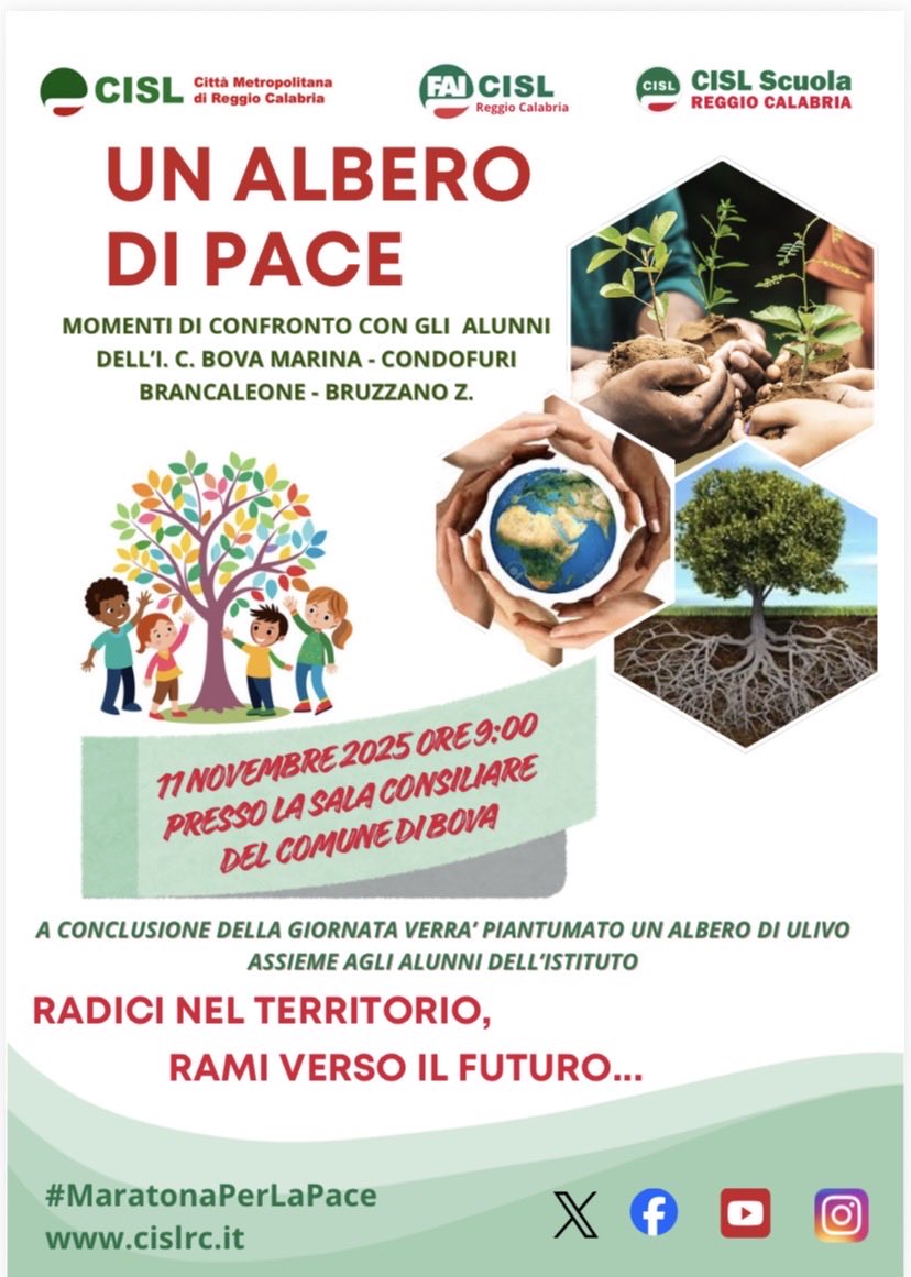 nausicasbarra's tweet image. 💚 #partecipazione #fiducia #solidarieta’ ❤️
La #pace si costruisce ogni giorno, cresce, mette radici e da frutti 💚Generazioni,  territorio e un impegno comune #cisl #ilcoraggiodellapartecipazione per una società più giusta, dialogante e pacifica ❤️