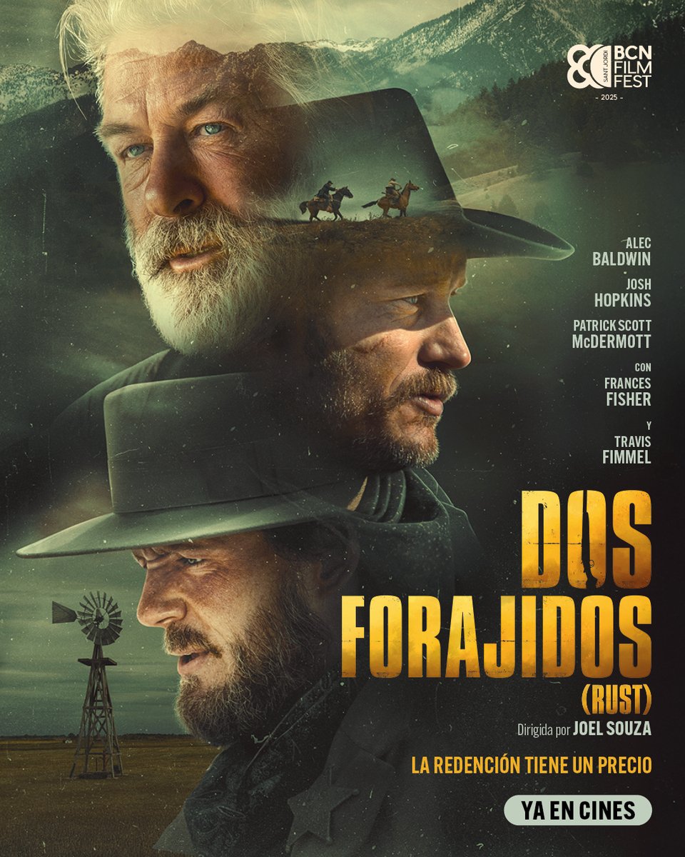 #DosForajidos, el western protagonizado por Alec Baldwin, Josh Hopkins y Travis Fimmel, llega hoy a los cines. Consulta cines y entradas: bit.ly/4or26rP