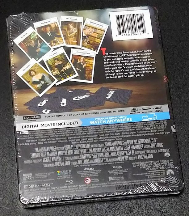 米尼より『殺人ゲームへの招待』UHDスチールブックが届いた。
連日スチブが届いてうれしい反面、引き落としが…。😰