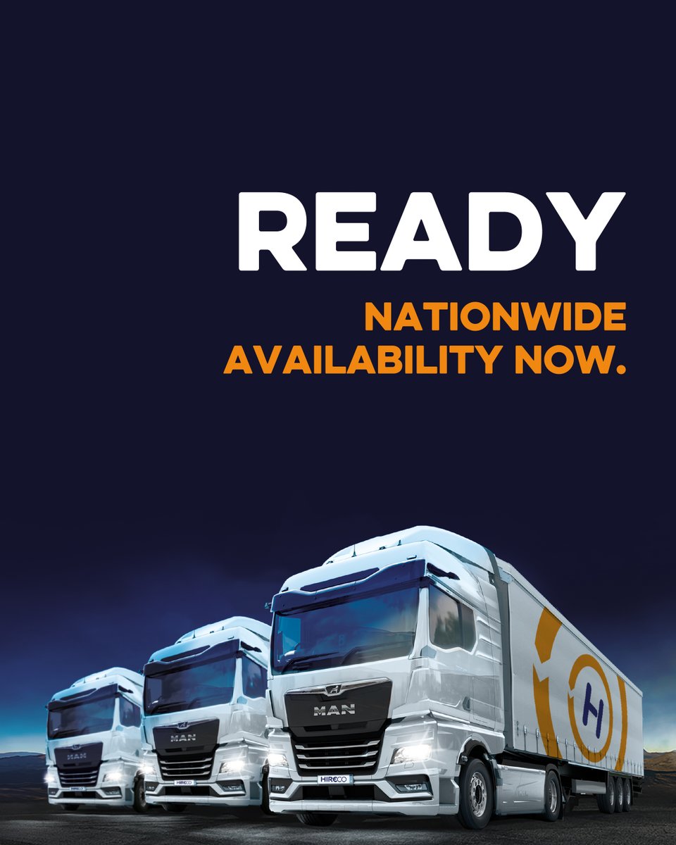 Hireco_World's tweet image. Safe. Efficient. Ready.
The future of fleet is available now!

✔ GSR2 &amp;amp; DVS24
✔ TPMS / EBPMS monitored
✔ HVO-ready (cut CO₂ by 90%)

📧 info@hireco.co.uk | 🌐 hireco.co.uk

#FleetSupport #GSR2 #DVS24 #HVO #Hireco #Logistics