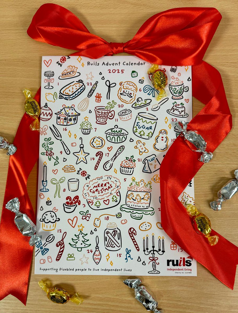 Ruils's tweet image. We&apos;ve sold a fantastic 82 #AdventCalendars so far👏

Thanks to all who have supported! If you haven&apos;t ordered yet, can you help us reach 100 by the end of the week? Proceeds will make the festive season brighter for local Disabled people.

Order here: ruils.co.uk/ruils-advent-c…