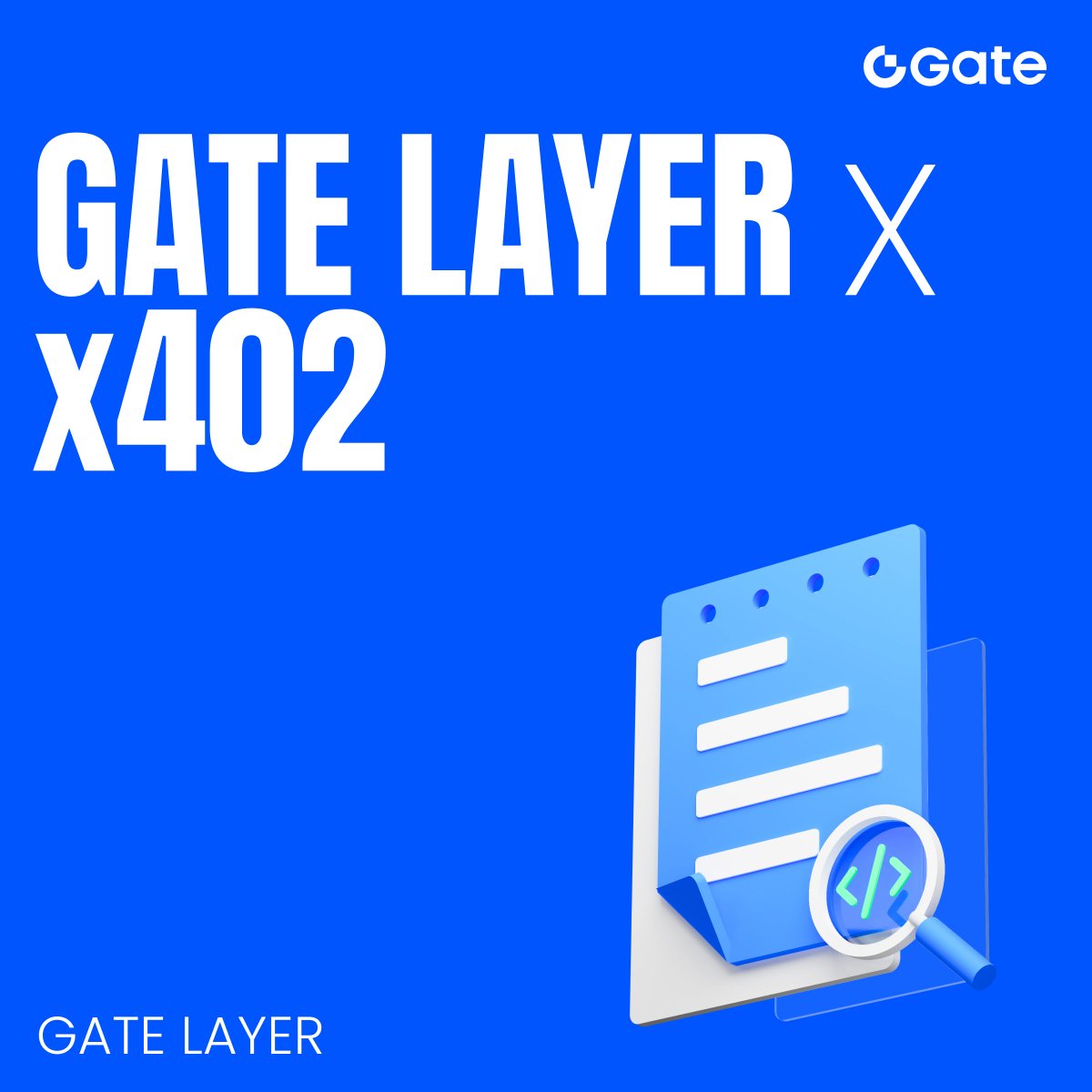 GateLayer's tweet image. AI agents submitting transactions through x402 - small steps toward autonomous on-chain computation.

We’re here for the data.

#GateLayer #x402