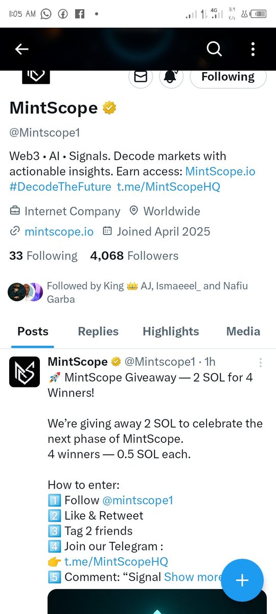 <a href="/Mintscope1/">MintScope</a> Signal received ⚡.
 Keep building <a href="/Mintscope1/">MintScope</a> 
 We're the early believer here, thanks.

<a href="/BIKKESON12/">BIKKESON 1</a> 
<a href="/BrumeMagege/">Magege Brume "ADD+"</a>