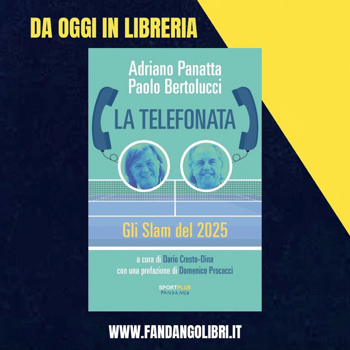 FandangoLibri's tweet image. 🗞️L’intervista a 𝗗𝗼𝗺𝗲𝗻𝗶𝗰𝗼 𝗣𝗿𝗼𝗰𝗮𝗰𝗰𝗶 su “𝗟𝗮 𝗦𝘁𝗮𝗺𝗽𝗮” 
📚 Da oggi in libreria “𝗟𝗮 𝘁𝗲𝗹𝗲𝗳𝗼𝗻𝗮𝘁𝗮” di 𝗔𝗱𝗿𝗶𝗮𝗻𝗼 𝗣𝗮𝗻𝗮𝘁𝘁𝗮 e 𝗣𝗮𝗼𝗹𝗼 𝗕𝗲𝗿𝘁𝗼𝗹𝘂𝗰𝗰𝗶 🎾📞
📌 fandangolibri.it/prodotto/la-te… #fandangolibri #latelefonata #domenicoprocacci