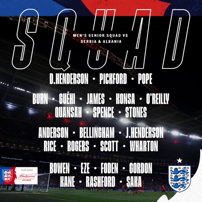 City_hq's tweet photo. 🚨 𝗕𝗥𝗘𝗔𝗞𝗜𝗡𝗚: Phil Foden, Nico O’Reilly and John Stones are selected for the @England squad for their November fixtures. 🏴󠁧󠁢󠁥󠁮󠁧󠁿 ✅ https://t.co/e9pgRCCPgT