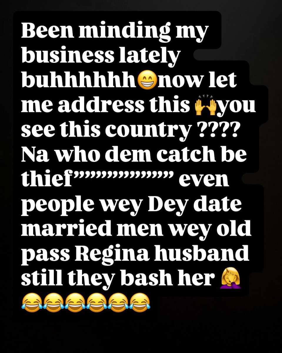 Erecy4's tweet photo. No one is perfect 🙌🙌🙌una wey dey mock Regina this isn’t cool at all https://t.co/NIoeWECkLq
