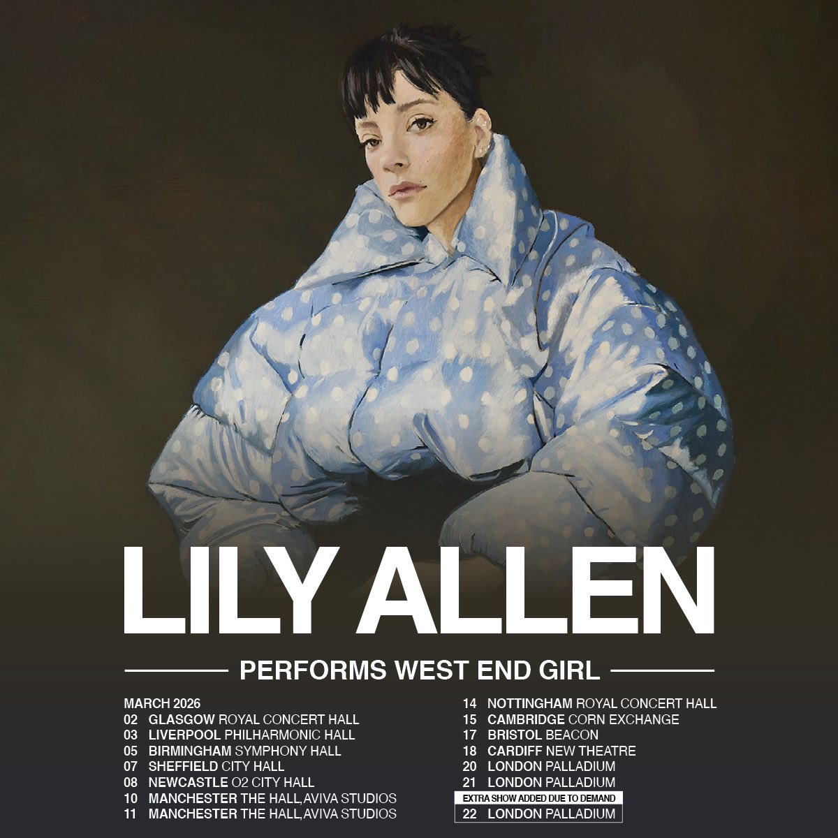 lilyallen's tweet image. West End Girl tour. On sale now.

drop.cobrand.com/d/LilyAllen/WE…