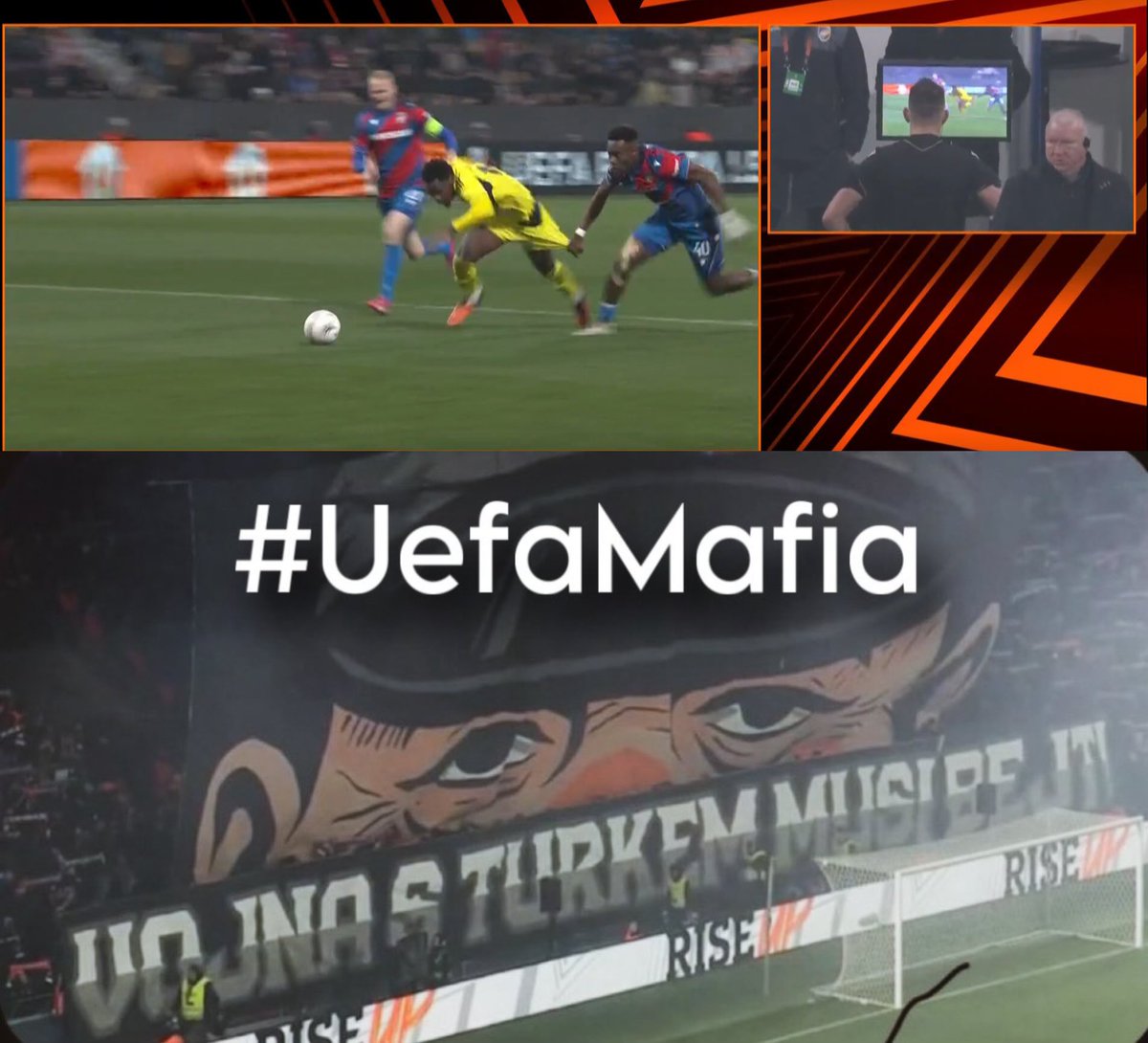 Ulan ivan bebek bile buna utanırdı penaltı verirdi rezil herifler..

#UefaMafia