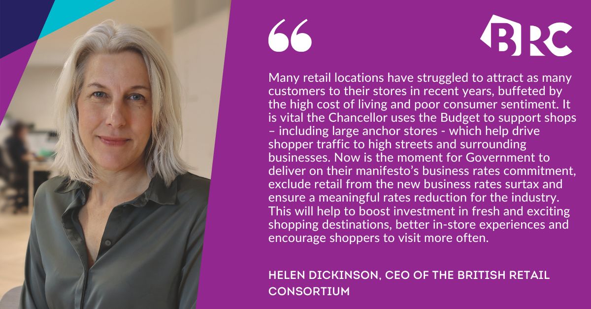 the_brc's tweet image. 🏪BRC-@Sensormatic Footfall Monitor – Oct 2025:

❌UK footfall ↓0.7% YoY (vs -1.8% in Sept).

📈High Streets ↑0.6%, 📉Retail Parks ↓0.5%, Shopping Centres ↓0.9%. 👎

6th month of decline – Government must back retail at the #Budget. 📜

#RetailStats #UKEconomy