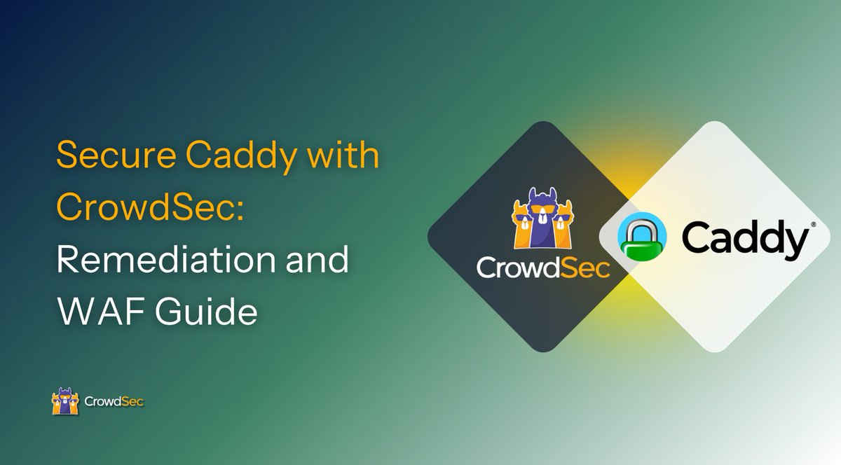 Crowd_Security's tweet image. 🚀 Level up your Caddy server security with CrowdSec!  

Protect your web apps from attacks while keeping detailed logs for analysis. Our step-by-step guide shows how to combine Remediation and AppSec features for a stronger, smarter defense.  

Read the full guide here 👉…