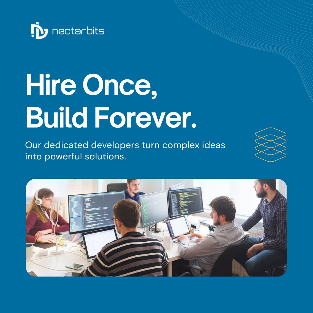 nectarbits's tweet image. Hire once, build forever. Our dedicated developers turn complex ideas into powerful solutions. ⚙️💡
#HireDevelopers #RemoteTeam #TechExperts #SoftwareDevelopment #Nectarbits
