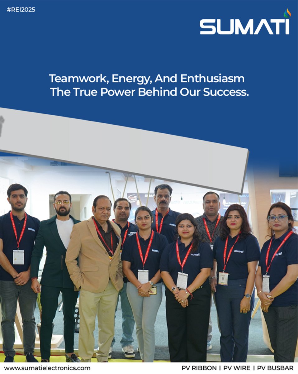 SumatiElec's tweet image. 🌞 Highlights from #REI2025 | Renewable Energy India Expo 🌍
From innovation to inspiration — our journey at REI 2025 was filled with energy, learning, and meaningful connections! ⚡