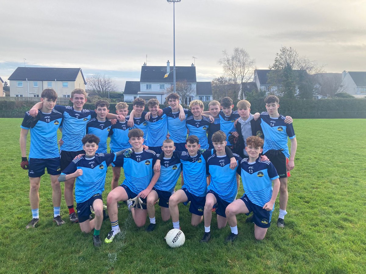 Well done to our Yr 11 &amp; 12 Gaelic team who beat Crana College on a score line of 3-10 to 2-11.