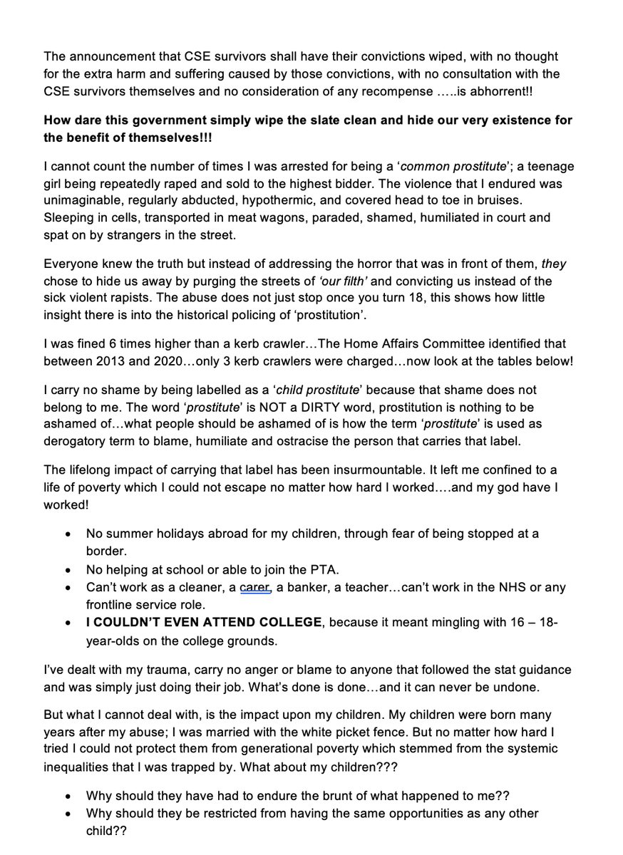 AGirlWorthMore's tweet image. My response to removing my convictions...HOW DARE YOU!! @jessphillips @SarahChampionMP @HWistrich @bindelj @KemiBadenoch @MaggieOliverUK @UKAntiSlavery #CSE #inquiry #grooming