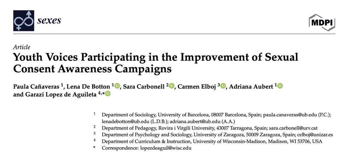 Coincidiendo con el día internacional contra la violencia y el acoso en la escuela,  docentes y futuros docentes de España, Colombia y México, participaron en la tertulia feminista dialógica del seminario de GEN-TE-FEM mdpi.com/2411-5118/5/4/…