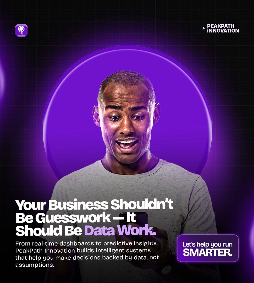 PeakPathng's tweet image. Guess less. Know more. 📊

With real-time dashboards and predictive insights from PeakPath Innovation, your next decision won’t be a guess, it’ll be a strategy.

#PeakPathInnovation #DataWork #DigitalTransformation #Dopassyourself