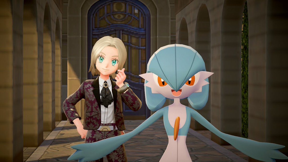 _axis's tweet image. たまたま子どもが見つけた色違いサーナイト厳選してないけど来てくれた✨️😭 #ポケモンレジェンズZA  #色違い