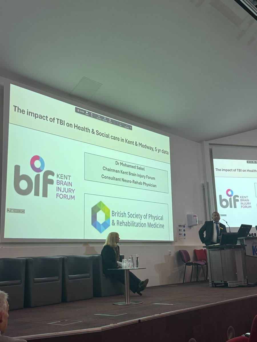 Kicking off the <a href="/KentBIF/">Kent Brain Injury </a> conference at the University of Kent with a fascinating talk from Dr Mohamed Sakel MRCP on the breadth of the challenge of TBI in Kent and Medway.

Looking forward to a packed day of learning and discussion!

____________
#KABIFconf25 #UKABIF #BrainInjury