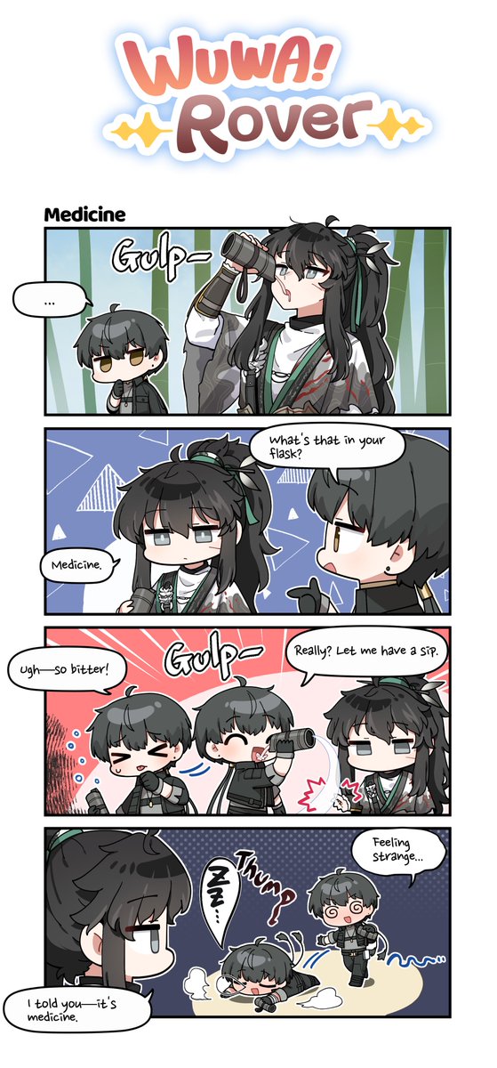 Wuthering_Waves's tweet image. &quot;WUWA! Rover!&quot; — Medicine

What&apos;s inside that flask?

Credit to: @parang9494

#WutheringWaves
#Qiuyuan