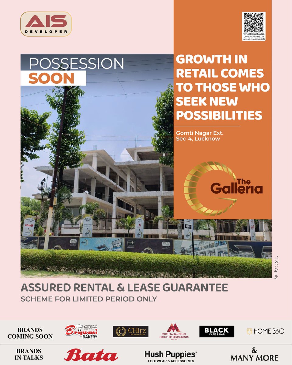 ais_developer's tweet image. “Superstructure Completed | Ready for Finishing Work.”
Buy a commercial retail shop at The Galleria
High-street premium retail
Fast-growing Gomti Nagar Extn
Assured rentals &amp;amp; strong demand
Visit for booking
Call: 093052 02010
aisdeveloper.com
#aisdeveloper #businessowner