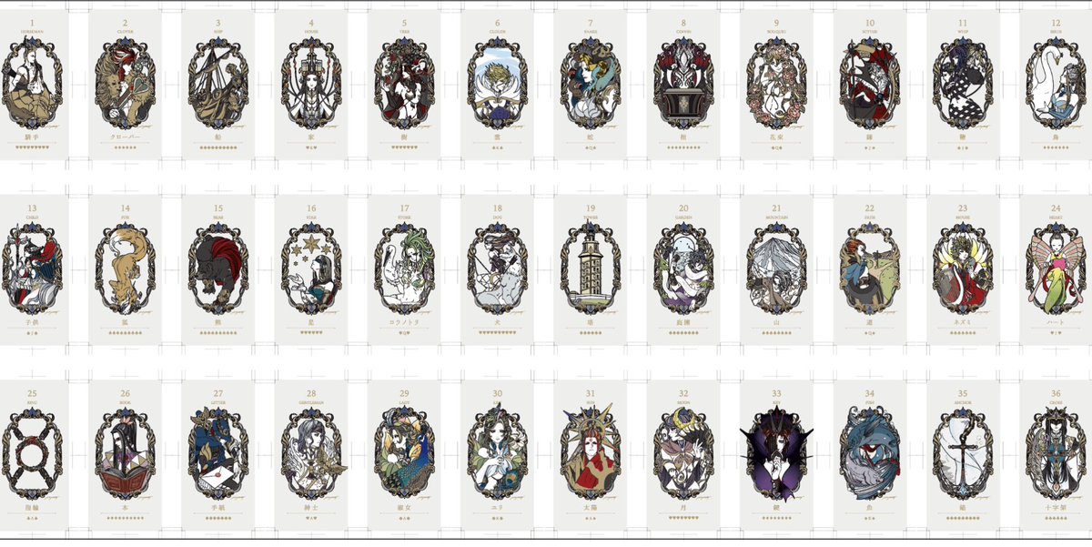 yamamotonaoki's tweet photo. ギリシャ神話のルノルマンカード
LENORMAND SANCTUARYをオンラインストアに登録しました！
本日から14日までのご注文はアクリルピンバッチのノベルティがつきます！
デザフェス当日もノベルティは付きますのでどちらでご購入いただいても同じです！

さらに今回は画集も同時発売。
カードは使わないけど絵が欲しいという方にはそちらをお勧めします。

#ルノルマンカード