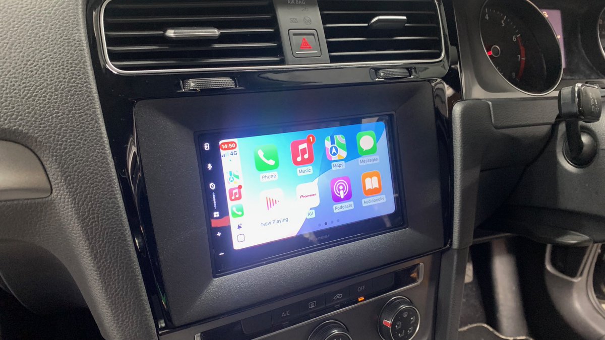 dynamic_audio's tweet image. VW Golf MK7/7.5 2014 model upgraded with Pioneer SPH-DA77DAB CarPlay Stereo.

@VW @PioneerUK