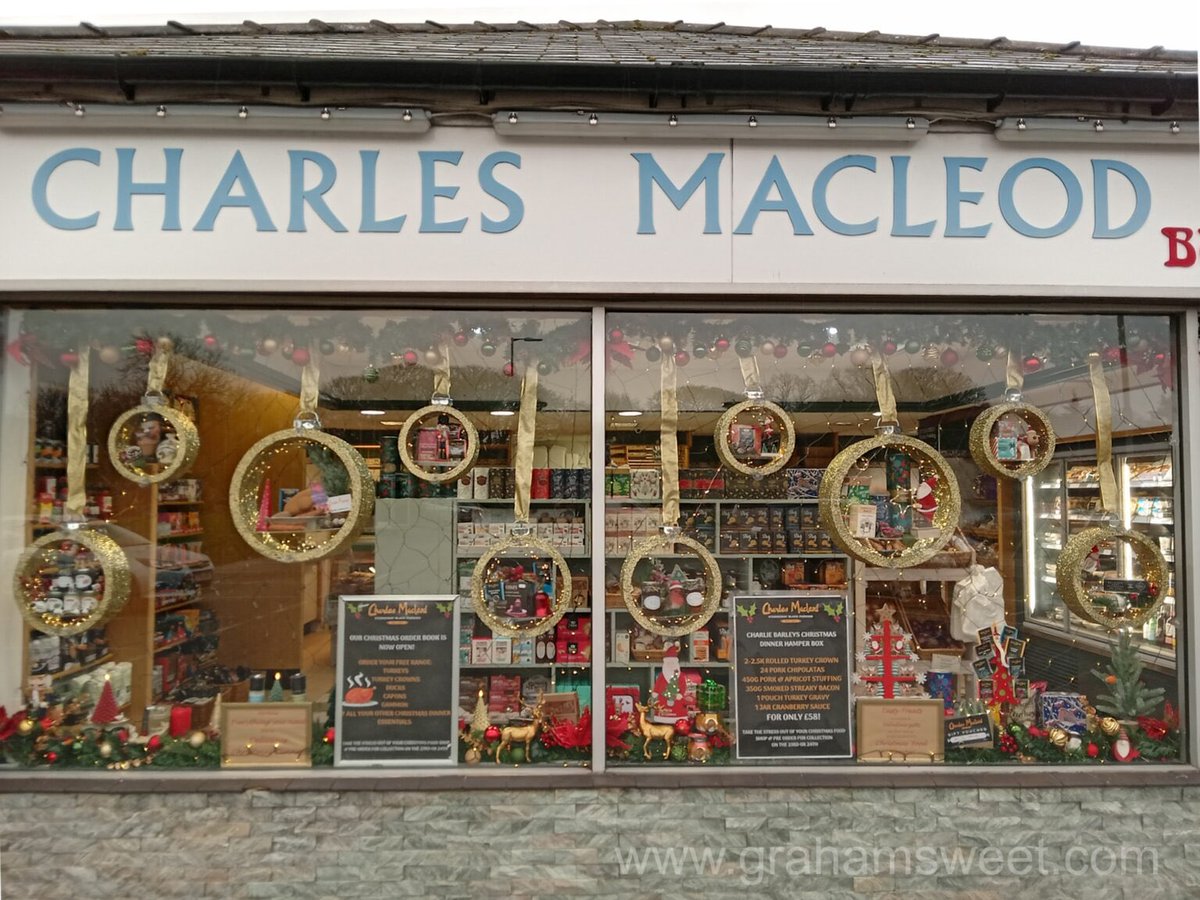 GSweetStudios's tweet image. Butchers and black pudding producers, Charles MacLeod, created this wonderful Christmas window display with our VM Bauble Shelves a few years back.
Explore our range of VM Display Shelves. Link in comments. 
#christmas #retaildisplay #christmasdisplay #vm #ukmanufacturing