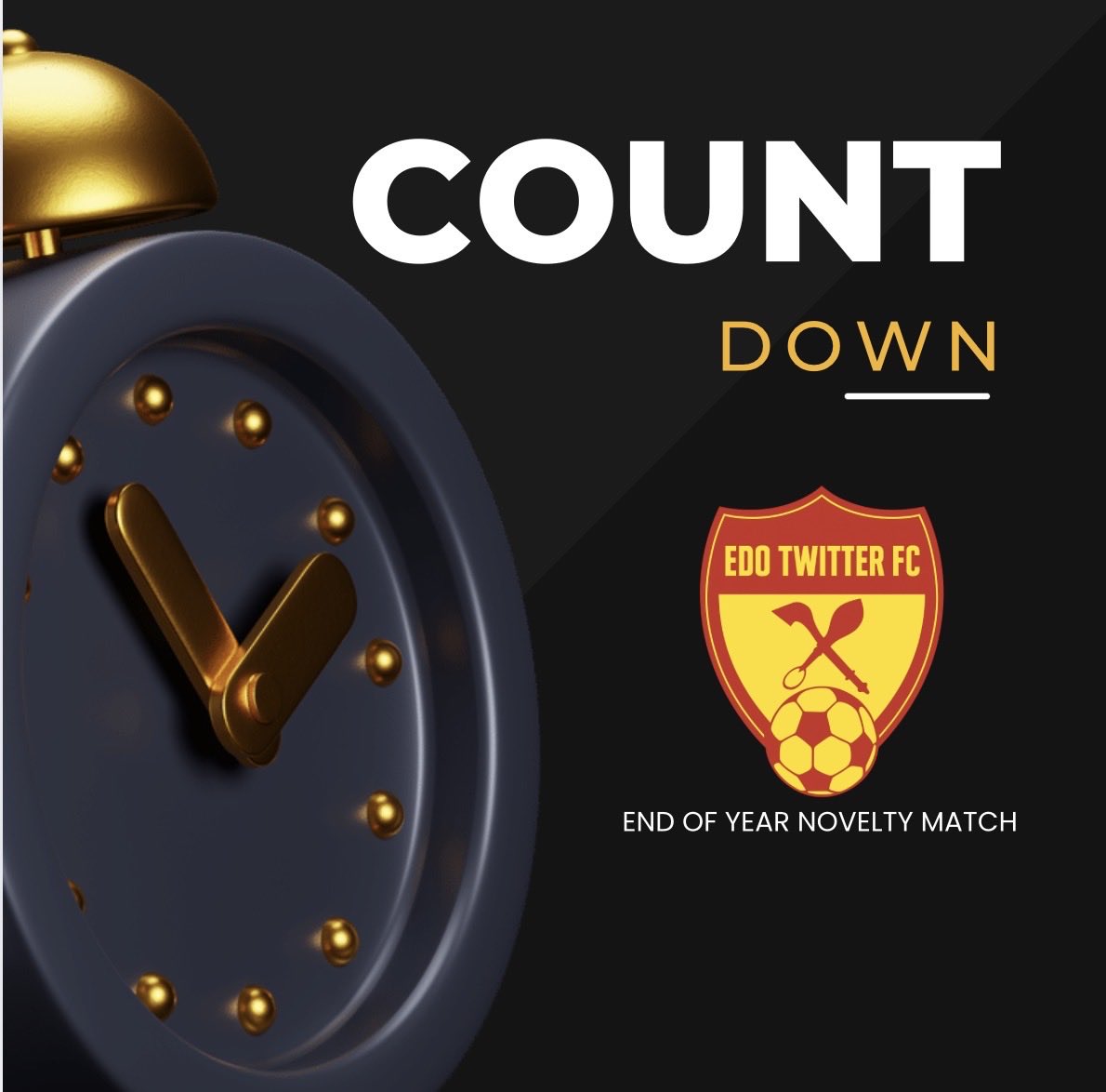 EdoX_Fc's tweet photo. Countdown to the biggest X Football End-of-Year Novelty Match..⚽🔥
Players. Sponsors. Partners.
Wanna be part of it? This is your shot.
Send a DM…let’s make football magic #Edotwitter #Edocommunity #XFootball https://t.co/mmeWVZhes3